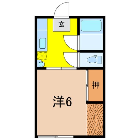 アルパンコーポＡ棟の物件間取画像